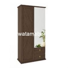 Wardrobe 2 Doors Size 100 - Garvani ELVIA 2P / Serbian Timber